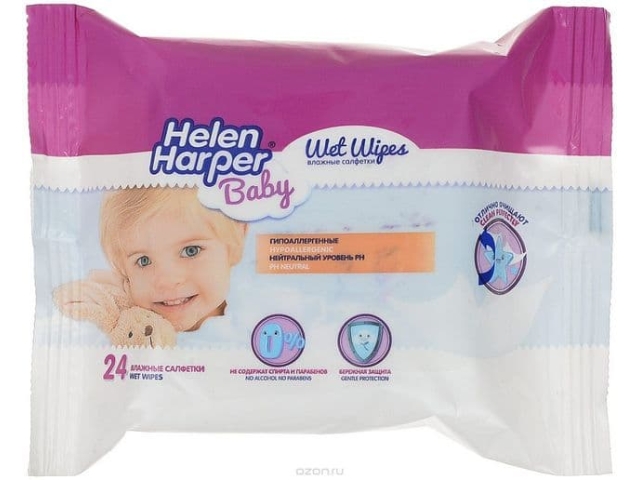 Helen Harper Baby 24 штуки салфетки влажные детские