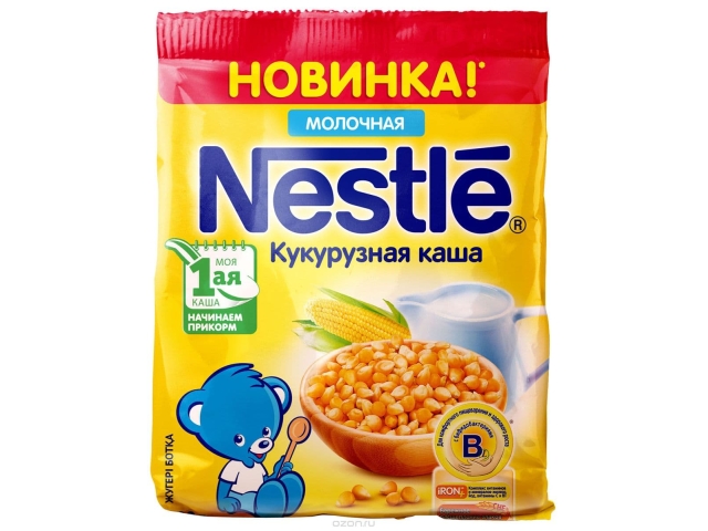 Nestle кукурузная каша молочная Дой пак 200 гр