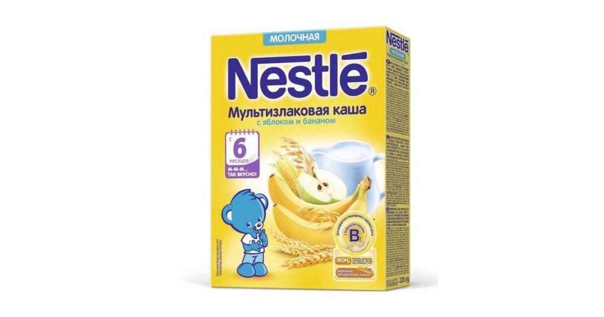 Nestle мультизлаковая каша медом