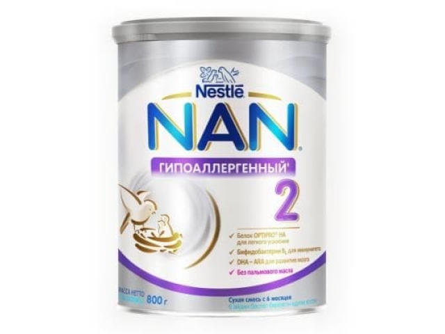 Сухая смесь Nestle NAN 2 OPTIPRO гипоаллергенный 400 гр.
