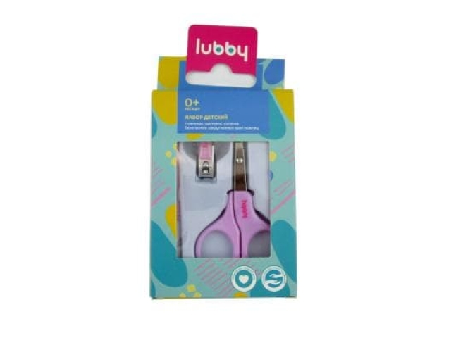 Lubby набор для ухода за ребенком (ножницы, пилочка, щипчики)