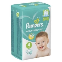 Подгузники Рampers Active Baby Dry 4 (9-14) 20 шт