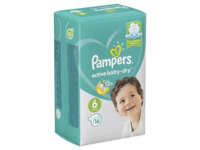 Подгузники Рampers Active Baby Dry 6 (13-18 кг.) 16 шт.