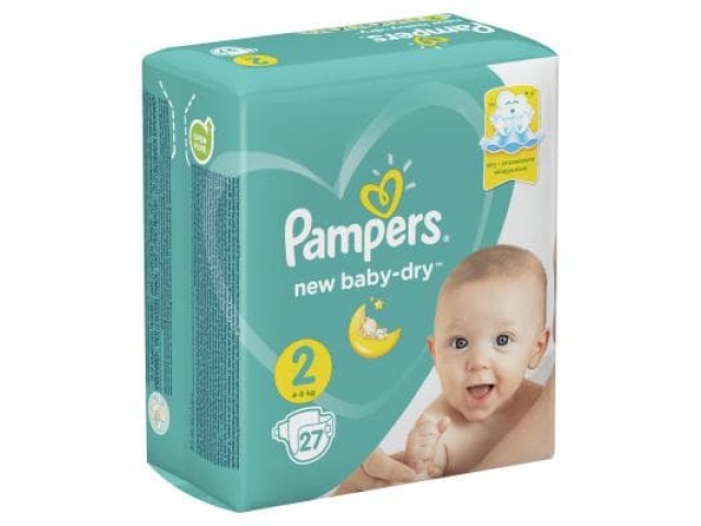 Подгузники Рampers Active Baby Dry 2 (4-8 кг.) 27 шт