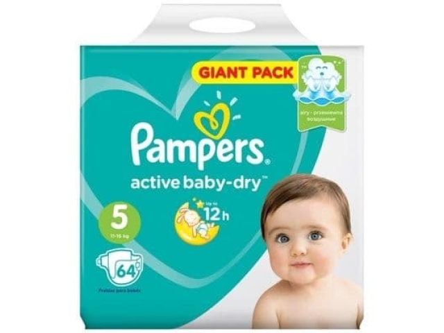 Подгузники Рampers Active Baby Dry Junior 5 (11-16 кг.) 64 шт