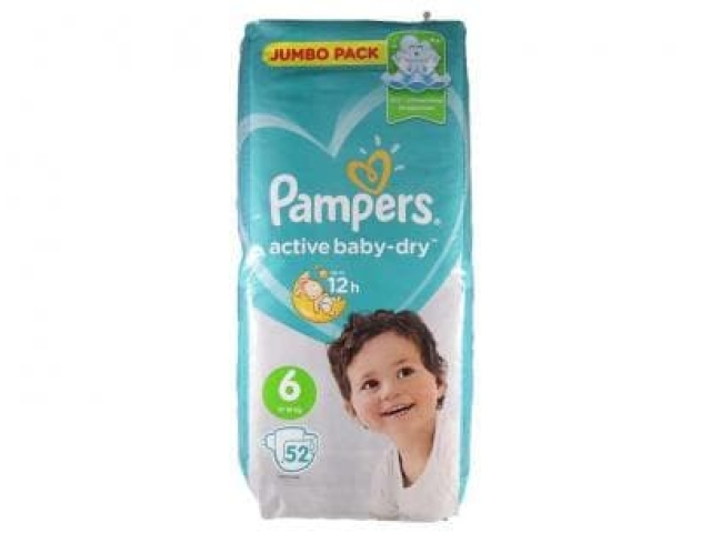 Подгузники Рampers Active Baby Dry Extra Large 6 (13-18 кг.) 52 шт
