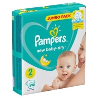 Подгузники Рampers New Baby Dry Mini 2 (4-8 кг.) 94 шт