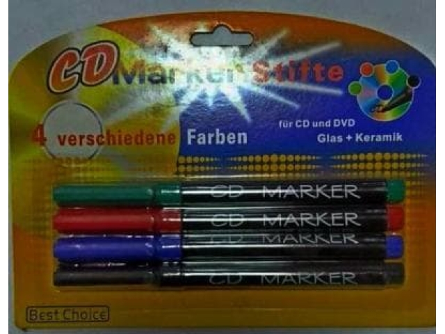 CD маркер набор 4 цвета