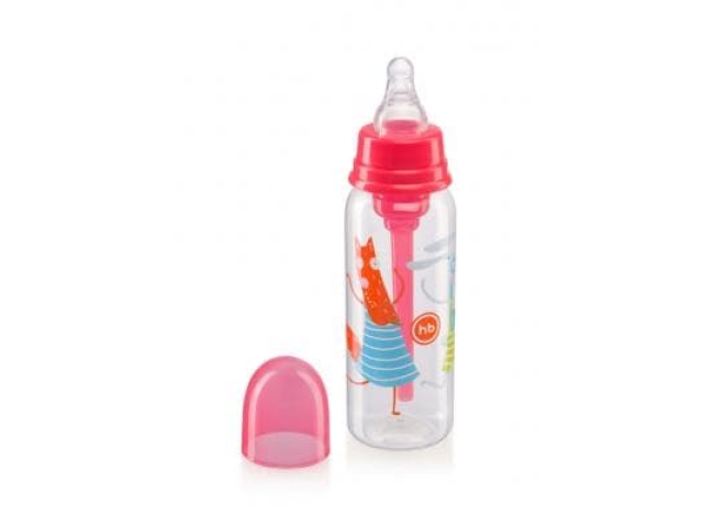 Бутылочка с силиконовой соской Happy Baby "ANTI-COLIC BABY BOTTLE", 250 мл