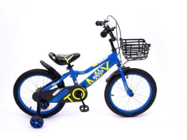 Детский двухколесный велосипед TOMIX "JUNIOR CAPTAIN 18", Blue