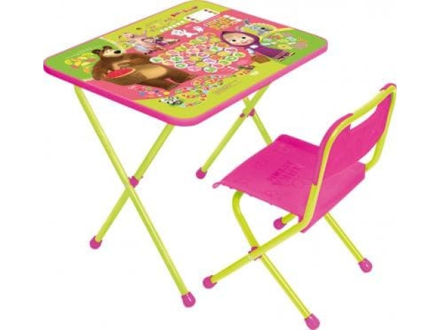 Набор детской мебели маша и медведь (стол+стул)