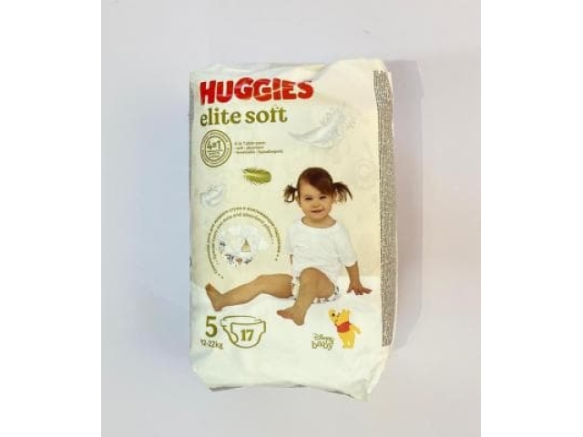 Huggies Elite Soft (Хагис Элит Софт) подгузники (5) 17 шт.12-22 кг.