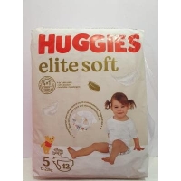 Подгузники Huggies Elite Soft 5 (12- 22 кг) 42 шт
