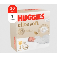 Подгузники Huggies Elite Soft 1 (3-5кг) 20 шт