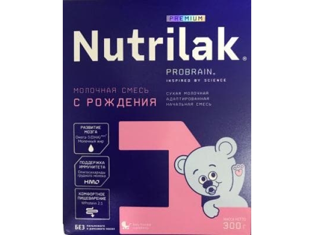 Nutrilak Premium 1 смесь молочная сухая с рождения до 6-ти месяцев 300 гр.