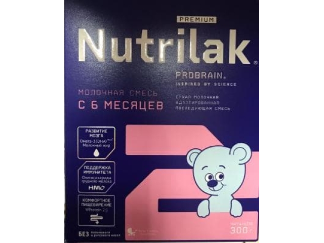 Nutrilak Premium 2 смесь молочная сухая 300 гр.