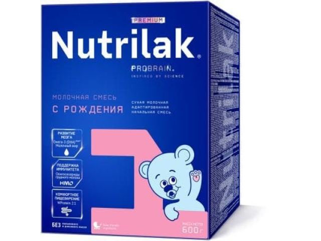 Nutrilak Premium 1 смесь молочная сухая с рождения до 6-ти месяцев 600 гр.