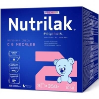 Nutrilak Premium 2 смесь молочная сухая с 6-ти до 12-ти месяцев 1050 гр.