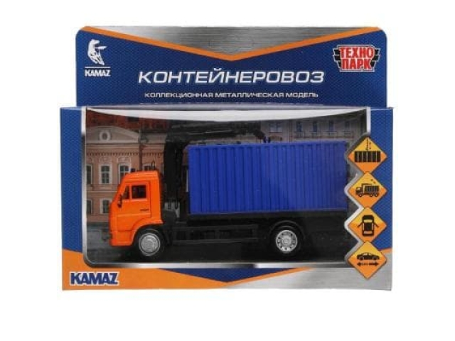 Модель ин. мет. KAMAZ Контейнеровоз 15,5 см KAMCONT-15-OGBU