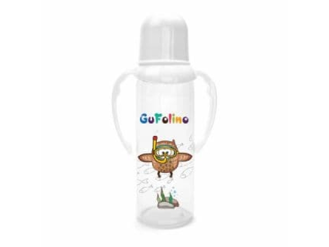 Gufolino бутылочка для кормления с ручками 250 мл