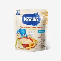 Nestle молочная каша мультизлаковая с грушей и персиком 200 гр.