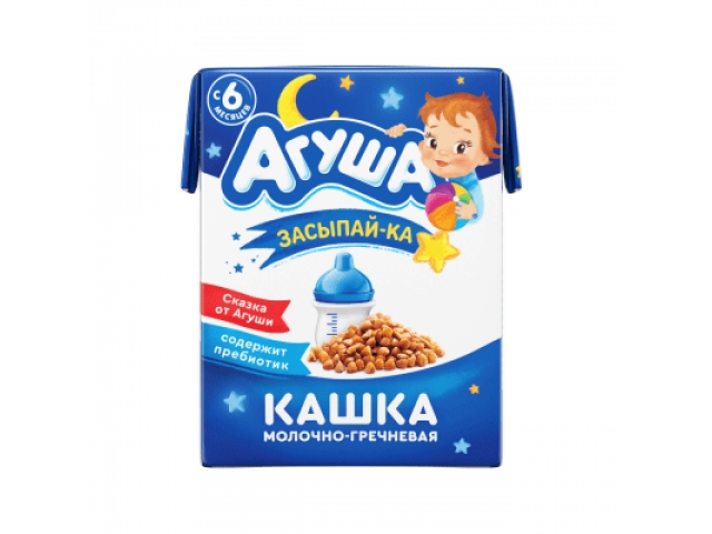 Каша молочная "Агуша" 2.7%,0.2 л. гречка