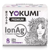 Yokumi прокладки женские гигиенические  Premium Ultra Super, 8 шт.