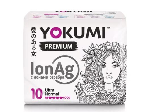 Yokumi прокладки женские гигиенические Premium Ultra Normal, 10 шт.