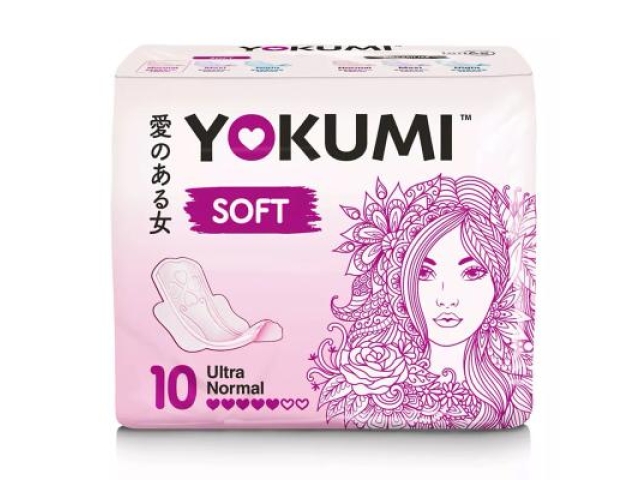 Yokumi прокладки женские гигиенические Soft Ultra Normal, 10 шт.