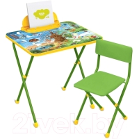 Набор детской мебели "Познайка" Хочу все знать КП2/7 (стол+стул) для детей от 3 до 7 лет
