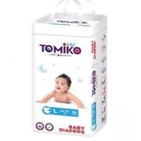 Подгузники детские Tomiko L (9-13 кг) 56шт