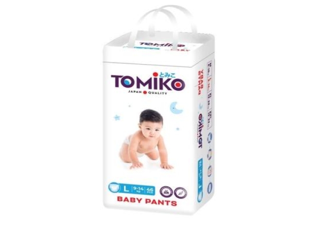 Подгузники-трусики детские Tomiko L (9-14 кг) 46 шт