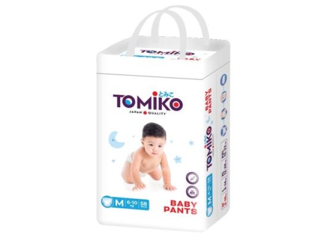 Подгузники-трусики детские Tomiko М (6-10 кг) 58 шт