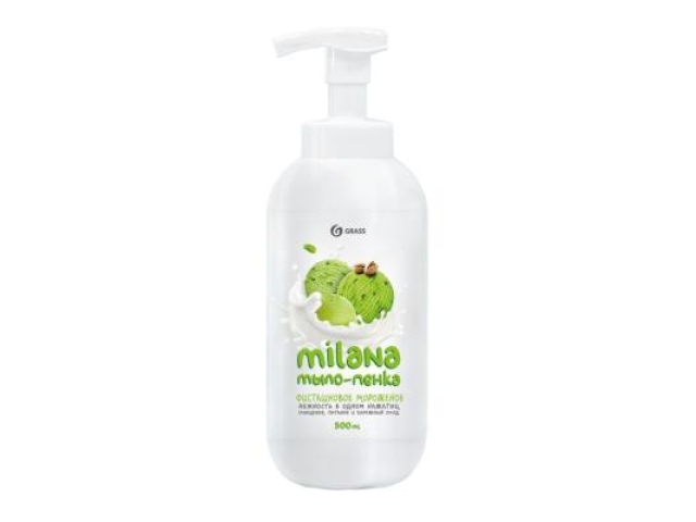 Жидкое мыло "Milana" мыло-пенка сливочно-фисташковое мороженое 500мл
