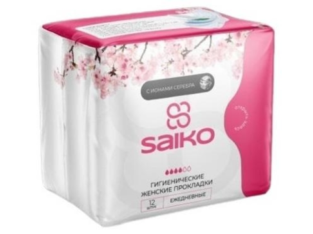 Saiko прокладки с ионами серебра ежедневные 30 шт