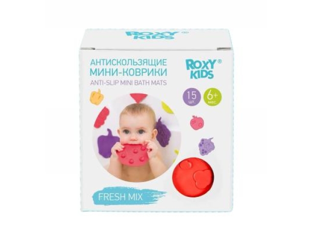 Aнтискользящие мини-коврики roxy-kids fresh mix 15 шт.