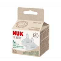 NUK for nature насадка для бутылочки силикон (М) 2 шт.