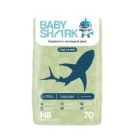 Baby Shark подгузники NB (2-5 кг.) 70 шт.