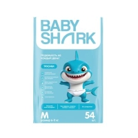 Baby Shark подгузники-трусики M (6-11 кг.) 54 шт.