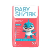 Baby Shark подгузники-трусики L (9-14 кг.) 50 шт.