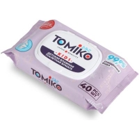 Tomiko детская влажная туалетная бумага 40 шт