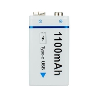 Литиевая аккумуляторная батарея 9 V, 1100 мАч