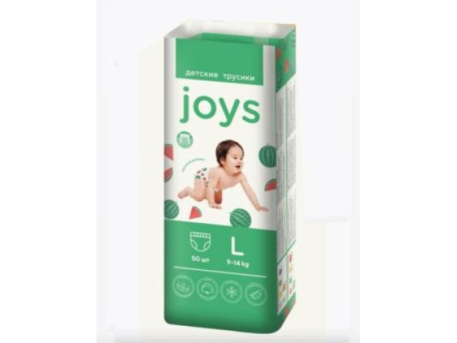Подгузники-трусики Joys L 50 штук (9-14 кг)