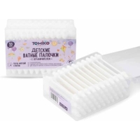 Tomiko ватные палочки с ограничетелем 55 шт.