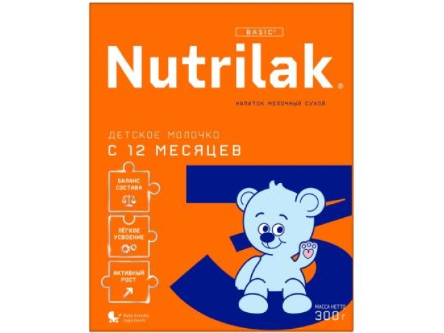 Nutrilak 3 смесь молочная сухая с 12-ти месяцев 300 гр.