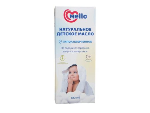 Mello натуральное детское масло 100 мл. 0+ Mello натуральное детское масло 100 мл. 0+