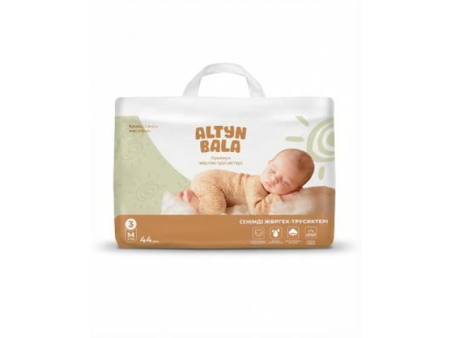 Подгузники-трусики детские Altyn Bala М (6-11кг) 44 шт Подгузники-трусики детские Altyn Bala М (6-11кг) 44 шт