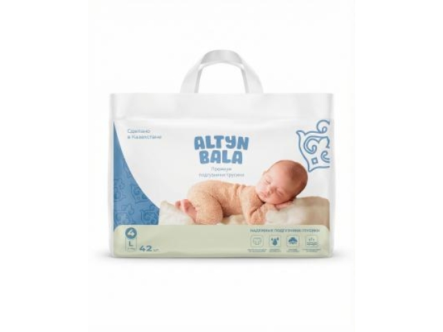 Подгузники-трусики детские Altyn Bala L (9-14кг) 42 шт
