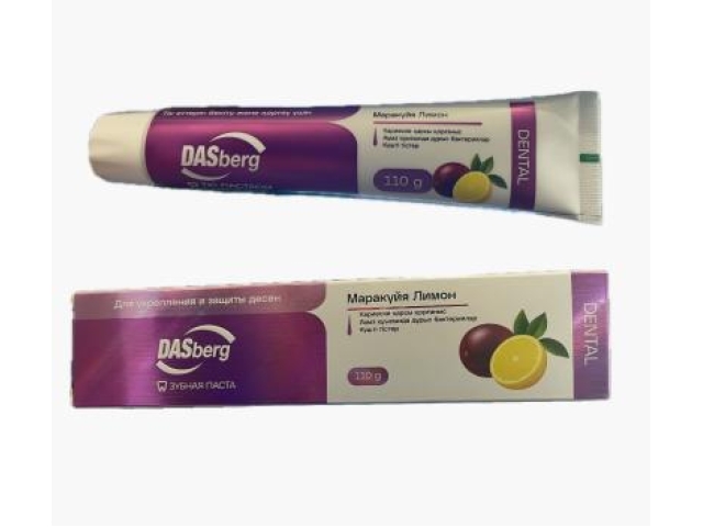 Dasberg зубная паста природный маракуйя лимон 110 гр.