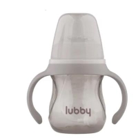 Lubby поильник-непроливайка с мягким носиком и грузиком 180 мл. 6+ мес. (30991)